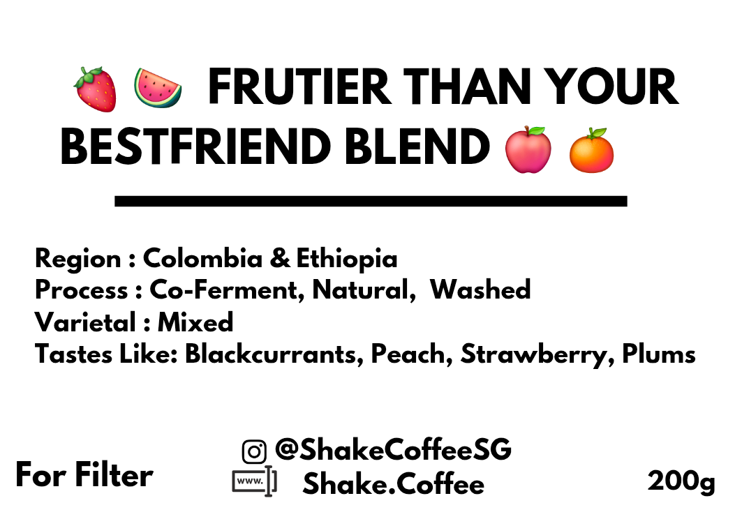 Fruitier than your best friend Filter blend