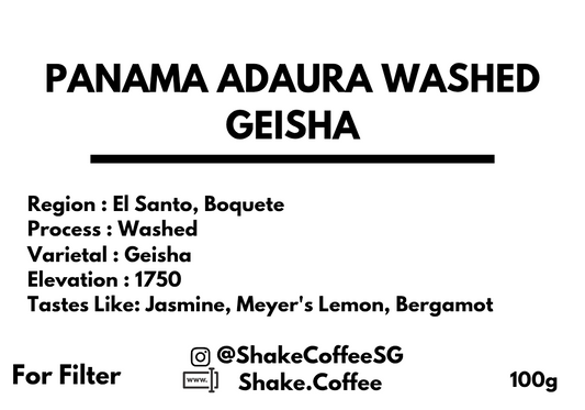 Panama 2024 BOP #1 Adaura Geisha Washed - Shake Coffee SG
