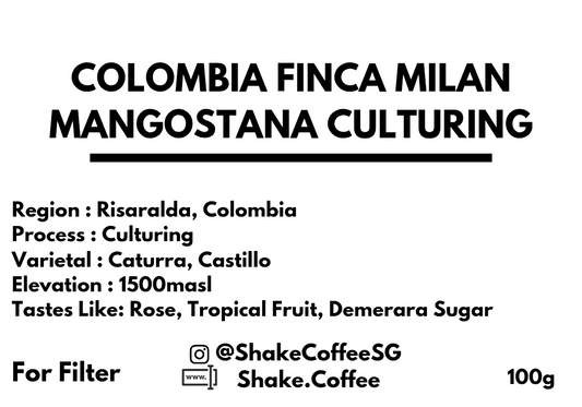 Colombia Finca Milan Mangostana Culturing - Shake Coffee SG
